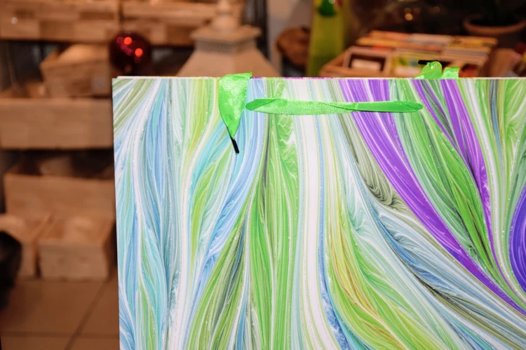 KOLOROWA ELEGANCKA TOREBKA UPOMINKOWA 24x17,7x8,4