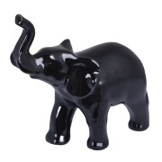 FIGURKA CERAMICZNA SŁOŃ CZARNY DUŻY 19cm