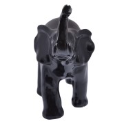 FIGURKA CERAMICZNA SŁOŃ CZARNY DUŻY 19cm