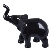 FIGURKA CERAMICZNA SŁOŃ CZARNY DUŻY 19cm