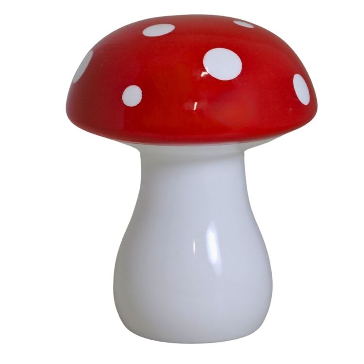 FIGURKA GRZYB GRZYBEK MUCHOMOR CERAMICZNY 11,8CM