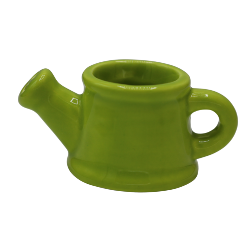 FIGURKA - MINI KONEWKA ZIELONA  CERAMICZNA 7,7CM