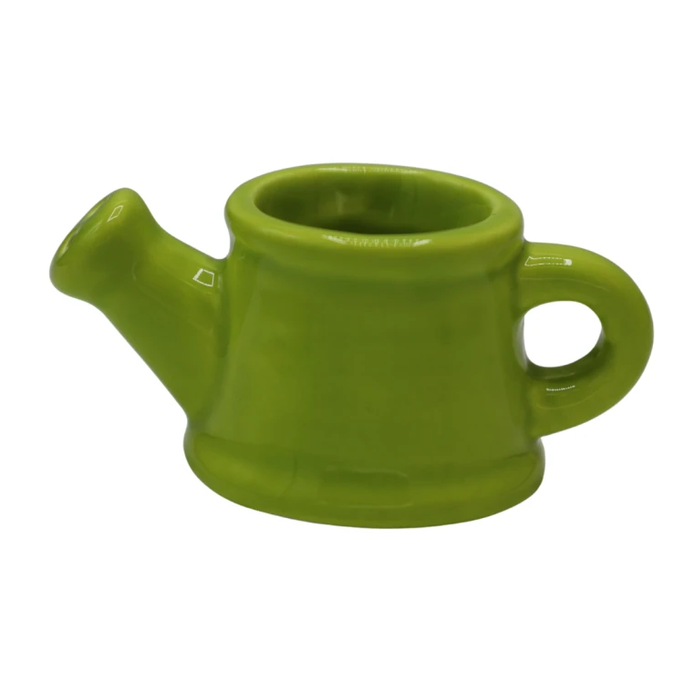 FIGURKA - MINI KONEWKA ZIELONA  CERAMICZNA 7,7CM