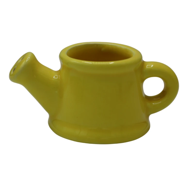 FIGURKA - MINI KONEWKA ŻÓŁTA CERAMICZNA 7,7CM