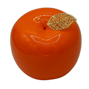 JABŁKO POMARAŃCZOWE Z METALOWYM OGONKIEM 12CM