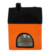POMARAŃCZOWY DOMEK NA T-LIGHTY 10,7x8,8x14,3 cm