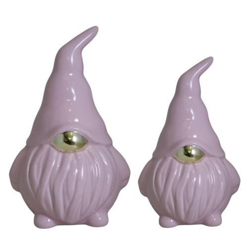 SKRZAT CERAMICZNY RÓŻOWY ZE ZŁOTYM NOSKIEM MAŁY 15cm