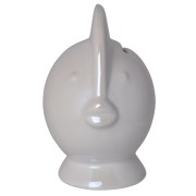 SKARBONKA CERAMICZNA RYBA BIAŁA 14X7,5X13 CM