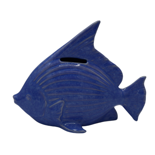 SKARBONKA CERAMICZNA RYBA NIEBIESKA 17x8,5x14 cm
