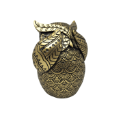 figurka Sowa „Nie Widzę” – Złoto-Czarna Dekoracja