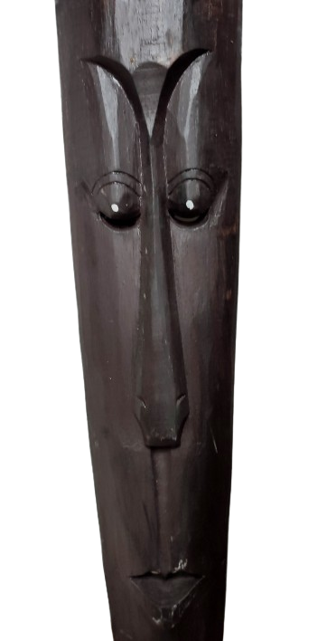 DREWNIANA MASKA KWIATY 100CM