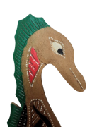 DREWNIANA PŁASKORZEŹBA KONIK MORSKI 50 CM