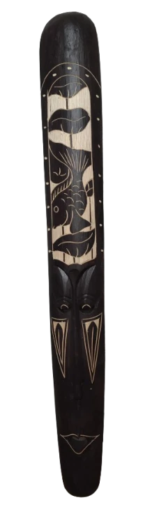 DREWNIANA MASKA RZEŹBIONA 100CM