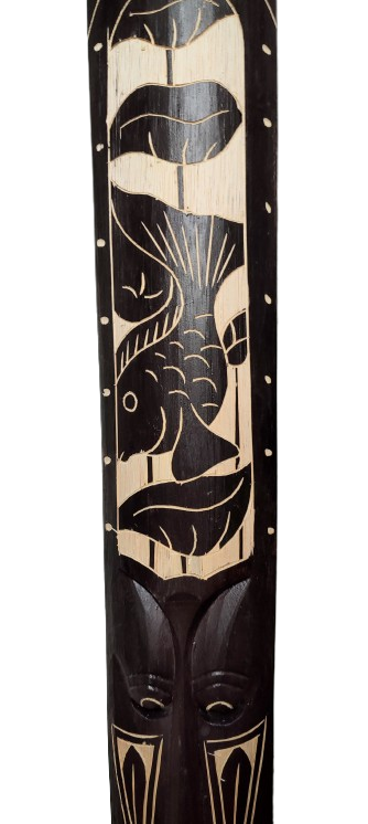 DREWNIANA MASKA RZEŹBIONA 100CM