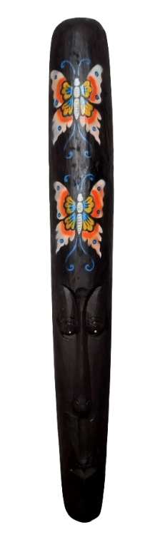 DREWNIANA MASKA MOTYLE 100CM