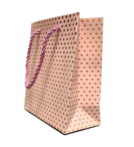 TOREBKA UPOMINKOWA RÓŻOWA MAŁA