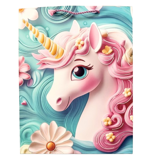 TOREBKA UPOMINKOWA Z JEDNOROŻCEM