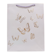 TOREBKA UPOMINKOWA FIOLETOWA W MOTYLE