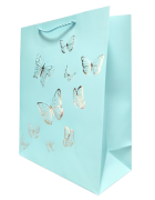 TOREBKA UPOMINKOWA NIEBIESKA W MOTYLE