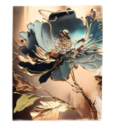 TOREBKA UPOMINKOWA Z MOTYWEM KWIATOWYM