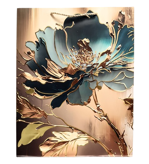 TOREBKA UPOMINKOWA Z MOTYWEM KWIATOWYM