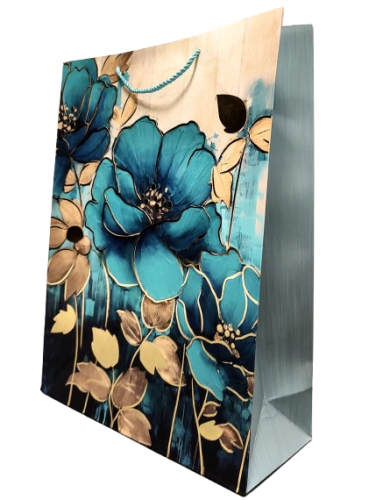 TOREBKA UPOMINKOWA Z MOTYWEM KWIATOWYM