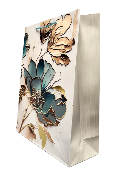 TOREBKA UPOMINKOWA Z MOTYWEM KWIATOWYM