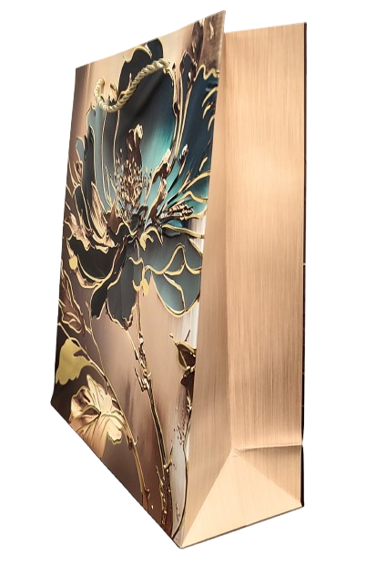 TOREBKA UPOMINKOWA Z MOTYWEM KWIATOWYM