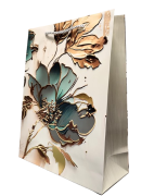 TOREBKA UPOMINKOWA Z MOTYWEM KWIATOWYM