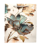 TOREBKA UPOMINKOWA Z MOTYWEM KWIATOWYM