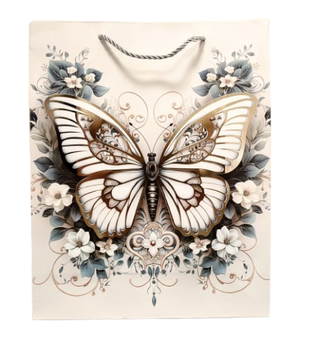 TOREBKA UPOMINKOWA Z MOTYLEM