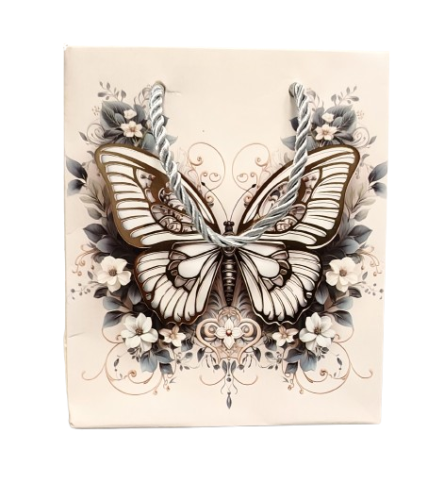 TOREBKA UPOMINKOWA Z MOTYLEM XS