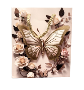 TOREBKA UPOMINKOWA Z MOTYLEM XS