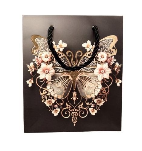 TOREBKA UPOMINKOWA Z MOTYLEM XS