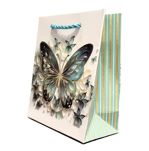 TOREBKA UPOMINKOWA Z MOTYLEM XS