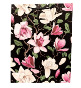 TOREBKA UPOMINKOWA CZARNA W KWIATY