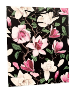 TOREBKA UPOMINKOWA CZARNA W KWIATY