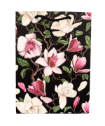 TOREBKA UPOMINKOWA CZARNA W KWIATY S