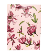 TOREBKA UPOMINKOWA RÓŻOWA W KWIATY S