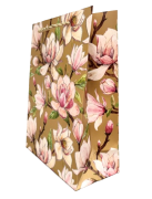 TOREBKA UPOMINKOWA BRĄZOWA W KWIATY S