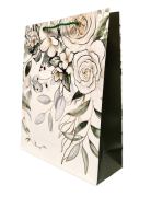 TOREBKA UPOMINKOWA Z MOTYWEM KWIATOWYM ŚLUBNA