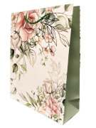 TOREBKA UPOMINKOWA Z MOTYWEM KWIATOWYM ŚLUBNA