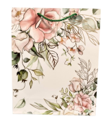 TOREBKA UPOMINKOWA Z MOTYWEM KWIATOWYM ŚLUBNA