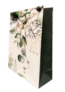 TOREBKA UPOMINKOWA Z MOTYWEM KWIATOWYM ŚLUBNA