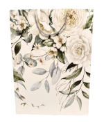 TOREBKA UPOMINKOWA Z MOTYWEM KWIATOWYM ŚLUBNA DUŻA XL