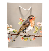 TOREBKA UPOMINKOWA SREBRNA Z PTAKIEM