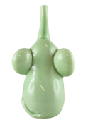 SŁONIK SŁOŃ CERAMICZNY ZIELONY 10CM
