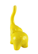 SŁONIK SŁOŃ CERAMICZNY ŻÓŁTY 9,5CM