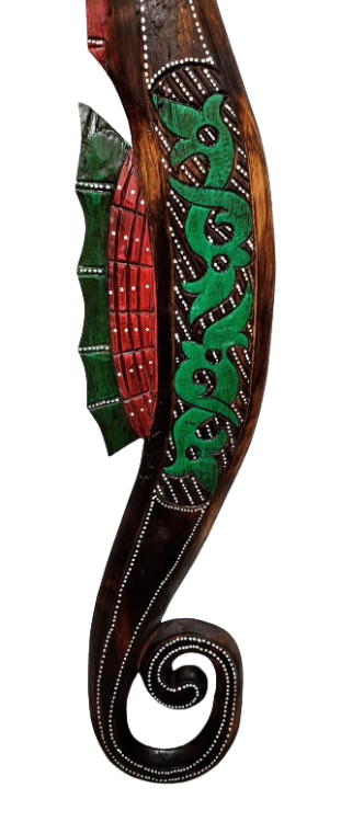 DREWNIANY KONIK MORSKI 90 CM
