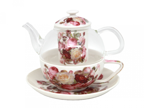 TEA FOR ONE RÓŻE W OZDOBNYM PUDEŁKU